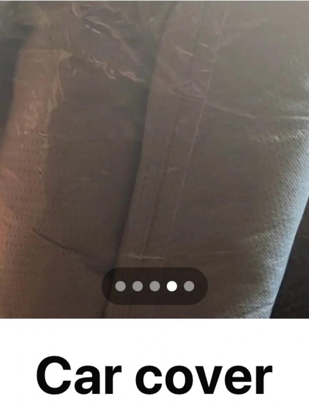 Car Cover - White Text Graphic